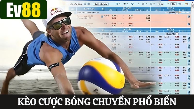 Bóng chuyền Ev88 sở hữu nhiều kèo cược hấp dẫn