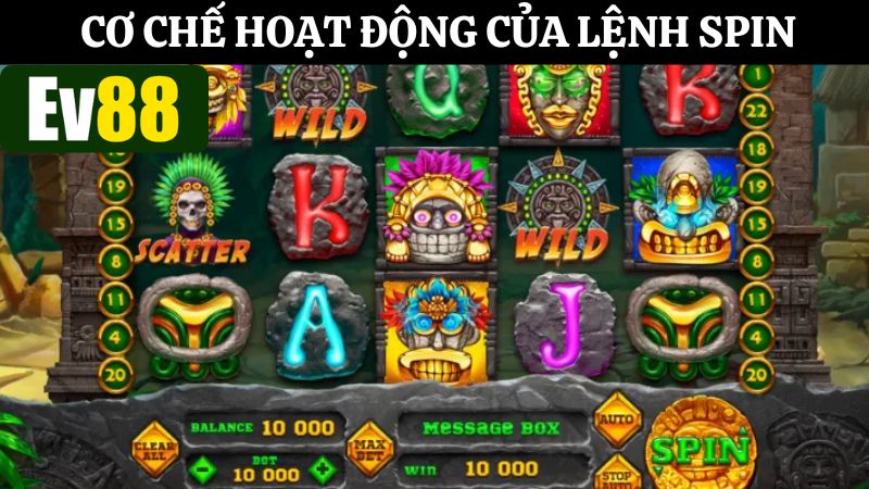 Cơ chế hoạt động chuẩn các Spin Ev88 trong slot game